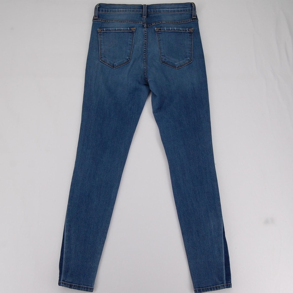 Flying Monkey Jeans Womens 27 Blue Mid Rise Ankle Skinny Distressed‎ Stretch - Picture 7 of 15